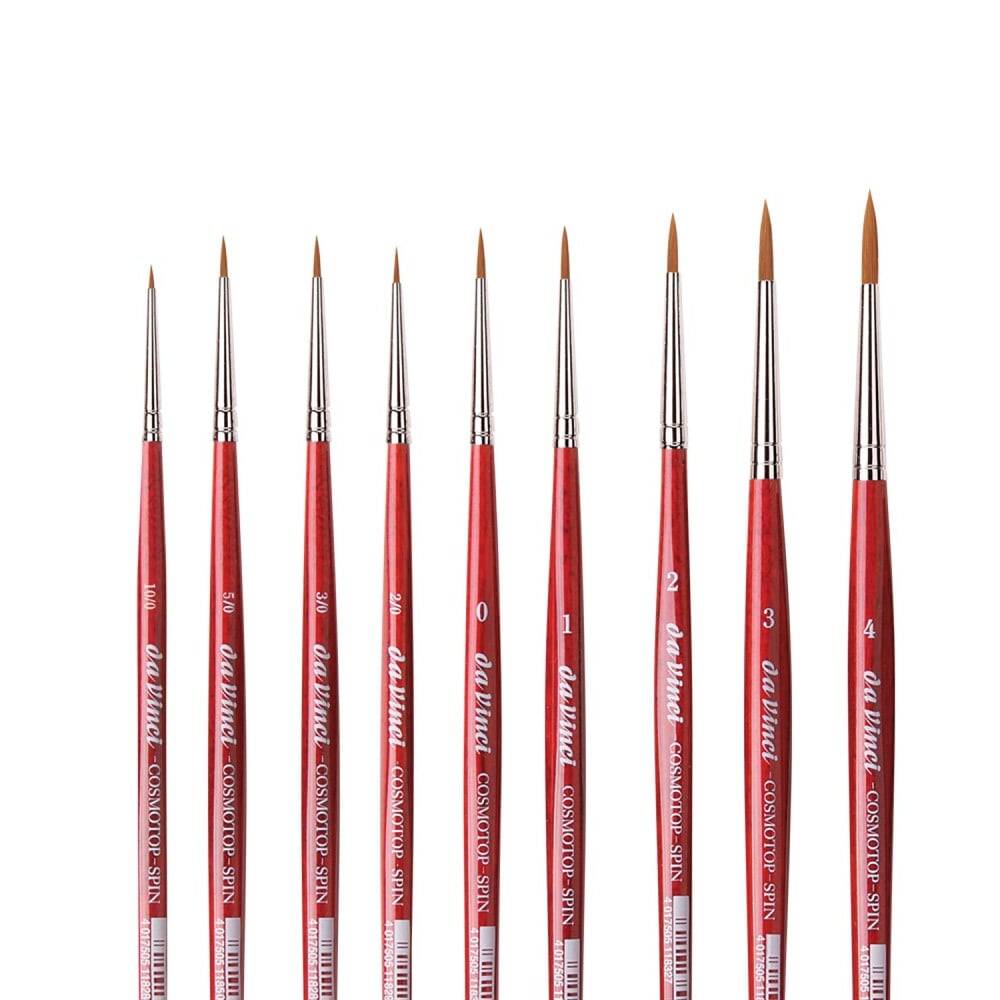 Da Vinci Cosmotop Spin Sentetik Yuvarlak Sulu Boya Fırçası Seri 5580 No:2/0