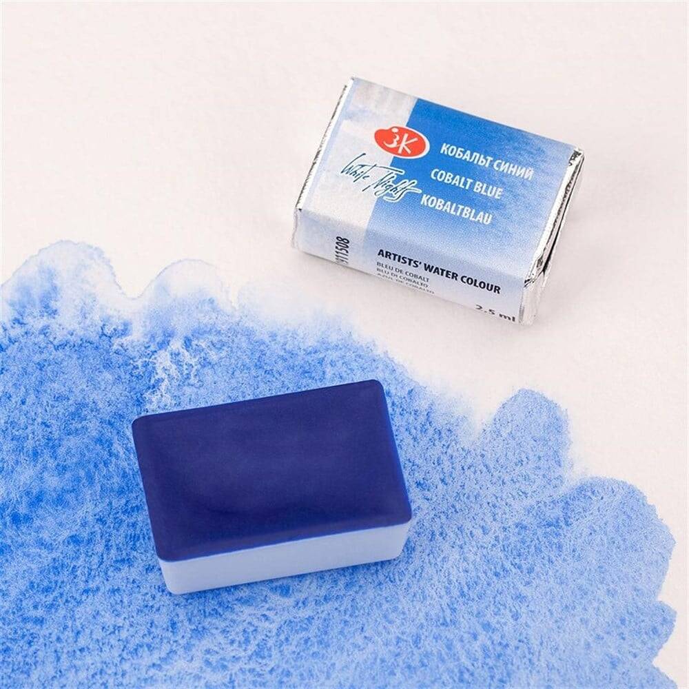 St. Petersburg White Nights 1/1 Tam Tablet Sulu Boya 508 Blue Cobalt