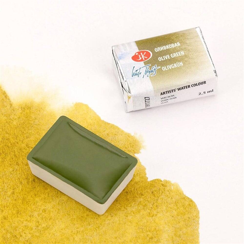 St. Petersburg White Nights 1/1 Tam Tablet Sulu Boya 727 Olive Green
