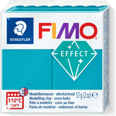 Fimo Soft Polimer Kil Metalik Turkuaz 57 gr