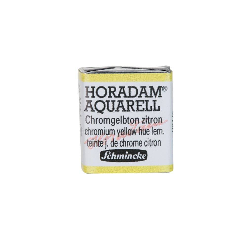 Schmincke Horadam Aquarell Artist Sulu Boya Chrome Yellow Lemon, No Lead 1/2 Tab.