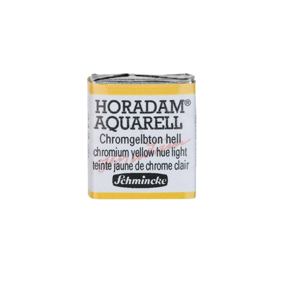 Schmincke Horadam Aquarell Artist Sulu Boya Chrome Yellow Light, No Lead 1/2 Tab.