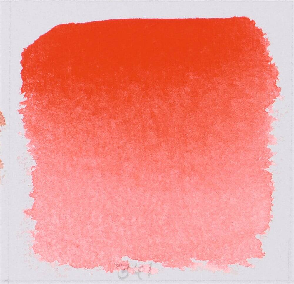 Schmincke Horadam Aquarell Artist Sulu Boya Geranium Red 1/2 Tab.