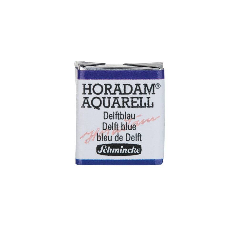 Schmincke Horadam Aquarell Artist Sulu Boya Delft Blue 1/2 Tab.