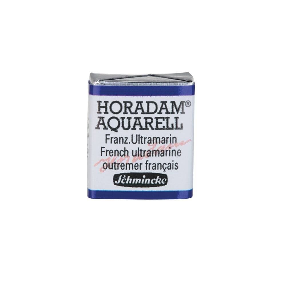 Schmincke Horadam Aquarell Artist Sulu Boya French Ultramarine 1/2 Tab.