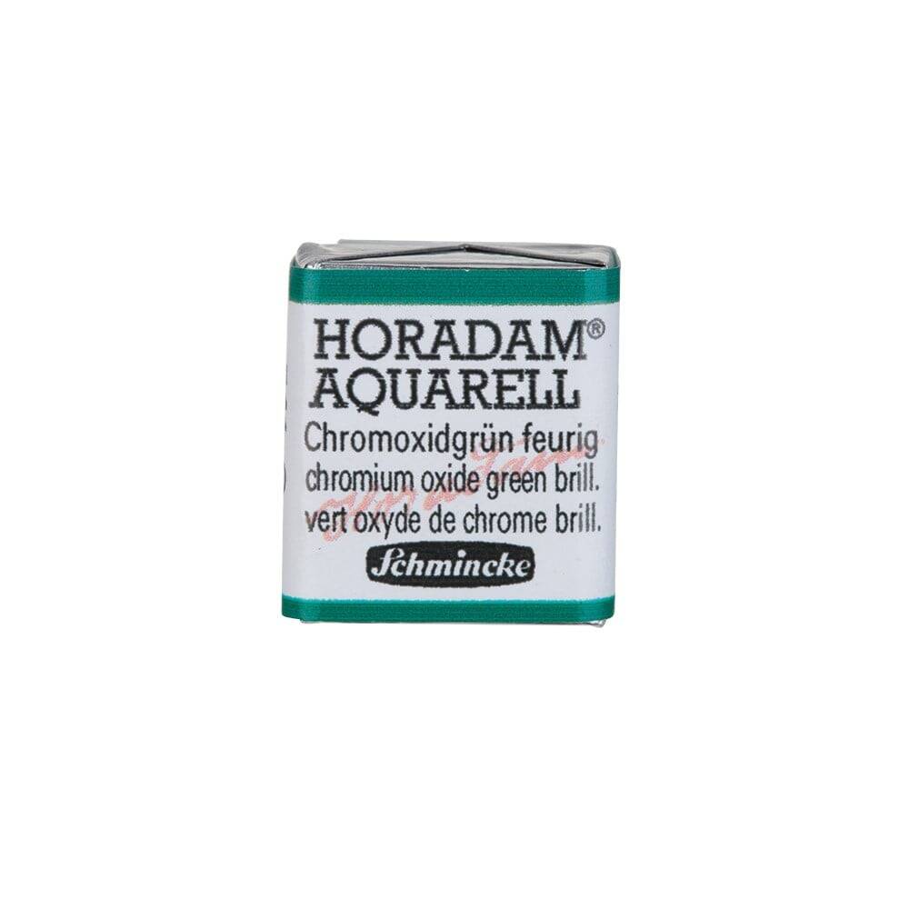Schmincke Horadam Aquarell Artist Sulu Boya Chromium Oxide Green Brilliant 1/2 Tab.