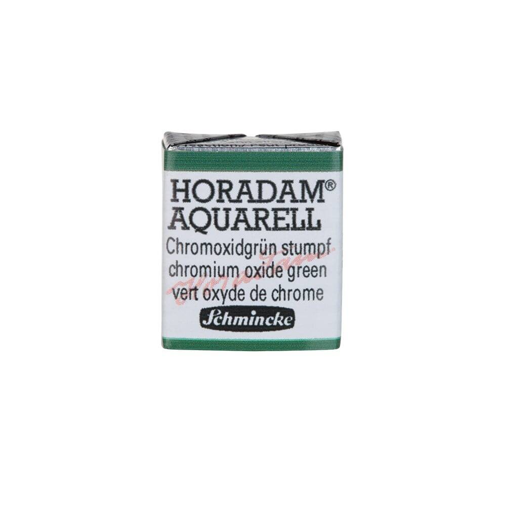 Schmincke Horadam Aquarell Artist Sulu Boya Chromium Oxide Green 1/2 Tab.