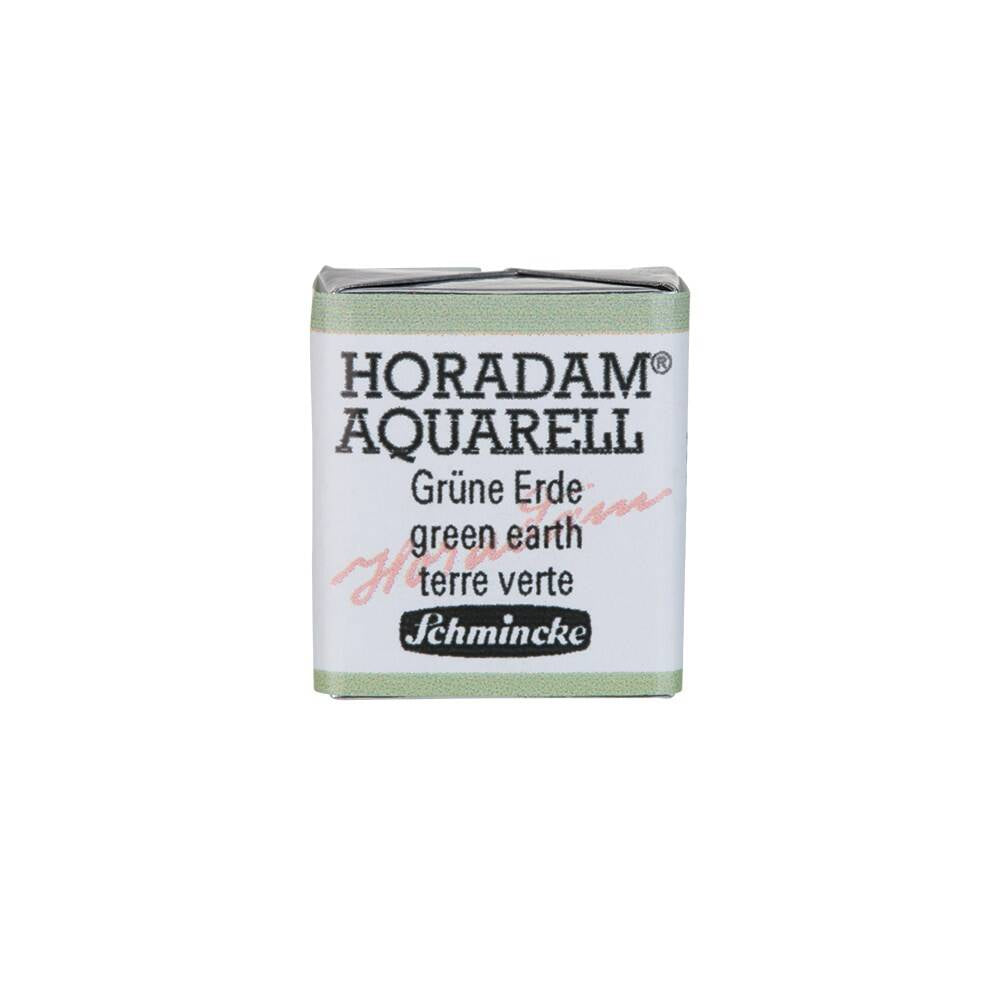 Schmincke Horadam Aquarell Artist Sulu Boya Green Earth 1/2 Tab.