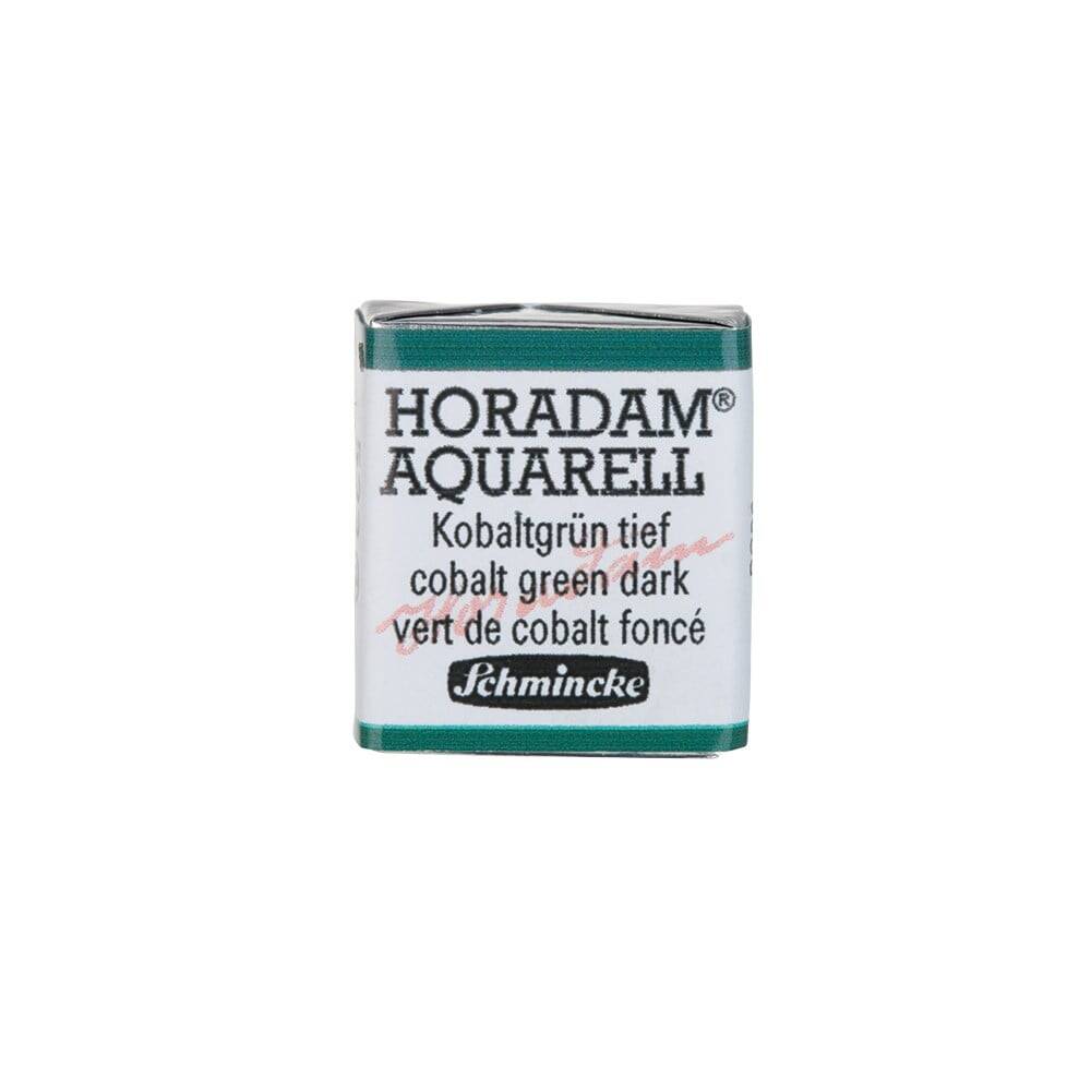 Schmincke Horadam Aquarell Artist Sulu Boya Cobalt Green Dark 1/2 Tab.
