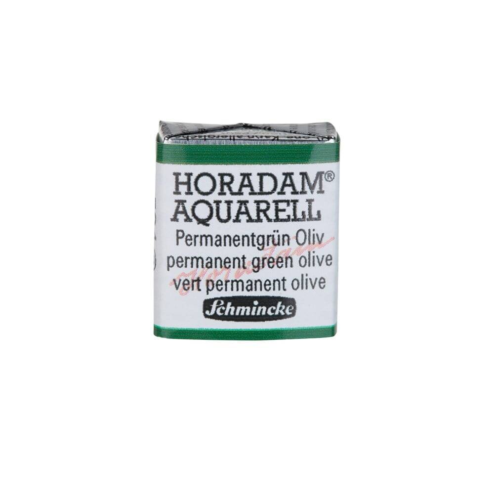 Schmincke Horadam Aquarell Artist Sulu Boya Permanent Green Olive 1/2 Tab.