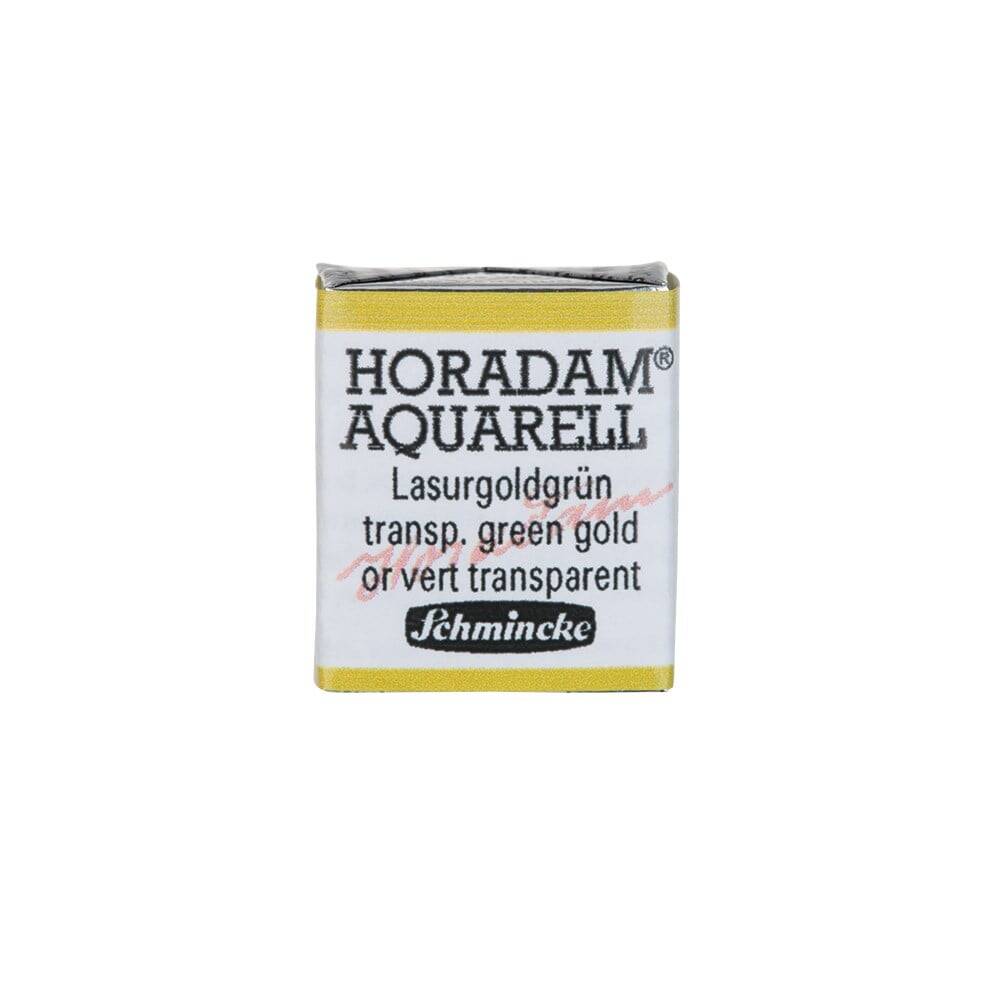 Schmincke Horadam Aquarell Artist Sulu Boya Transparent Green Gold 1/2 Tab.