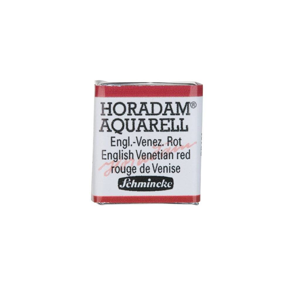 Schmincke Horadam Aquarell Artist Sulu Boya English Venetian Red 1/2 Tab.
