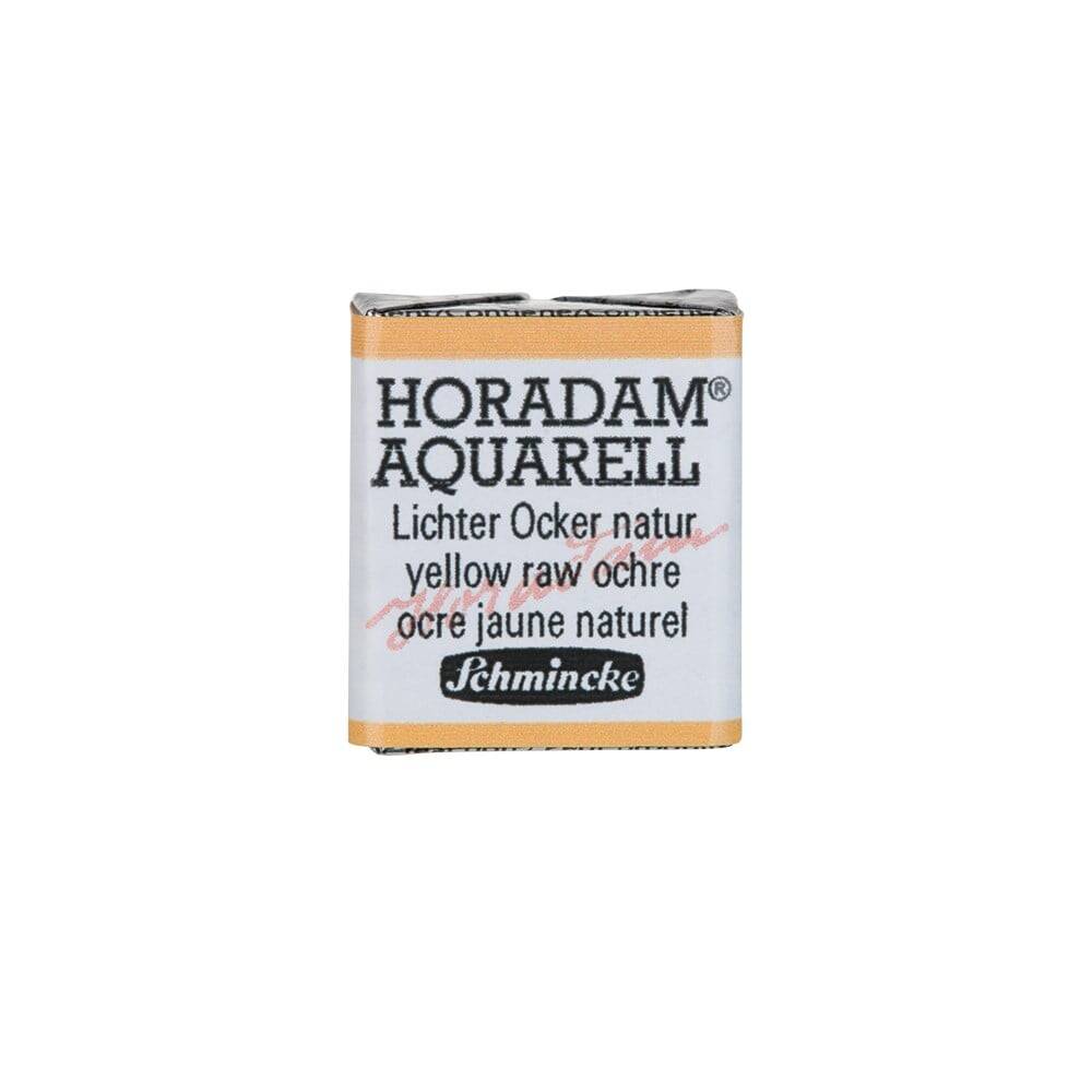Schmincke Horadam Aquarell Artist Sulu Boya Yellow Raw Ochre 1/2 Tab.