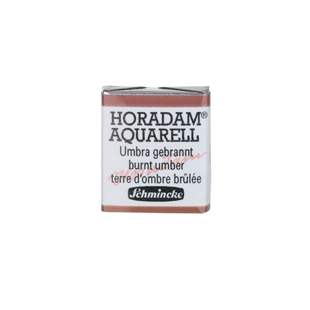 Schmincke Horadam Aquarell Artist Sulu Boya Burnt Umber 1/2 Tab.