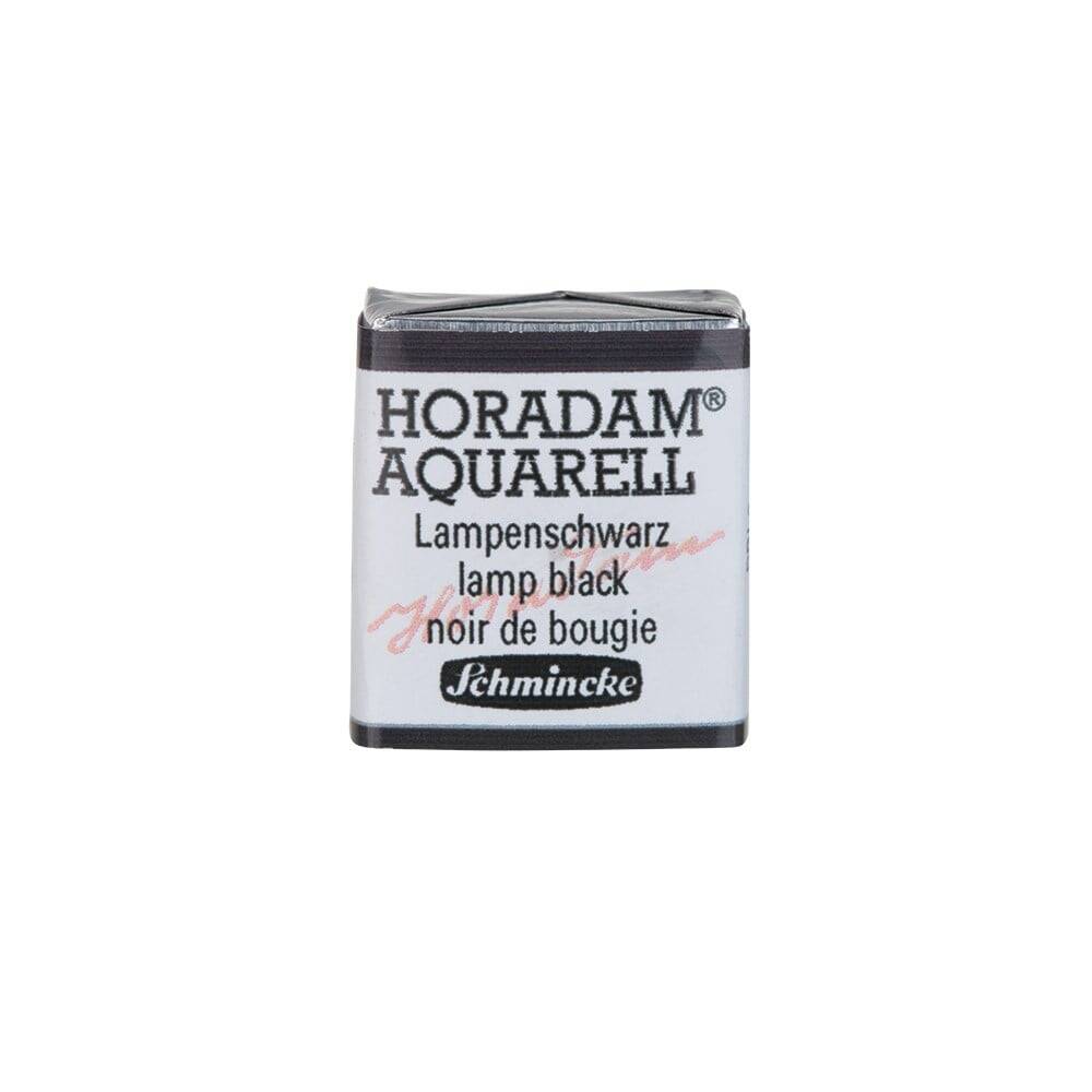 Schmincke Horadam Aquarell Artist Sulu Boya Lamp Black 1/2 Tab.