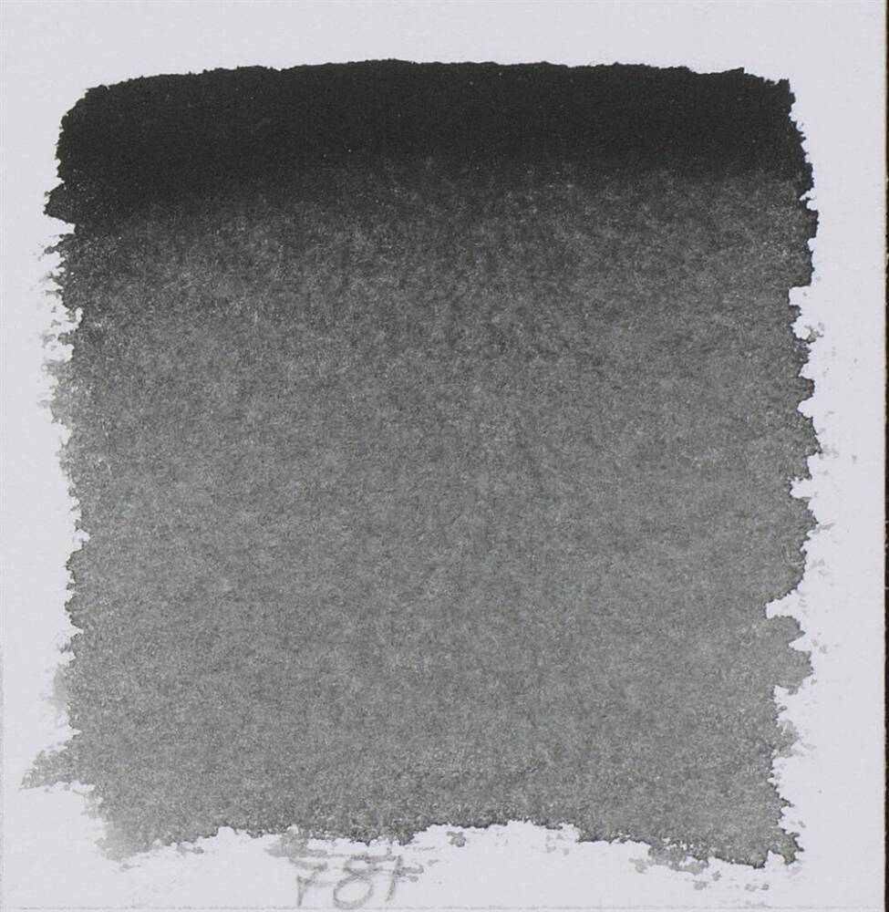 Schmincke Horadam Aquarell Artist Sulu Boya Lamp Black 1/2 Tab.
