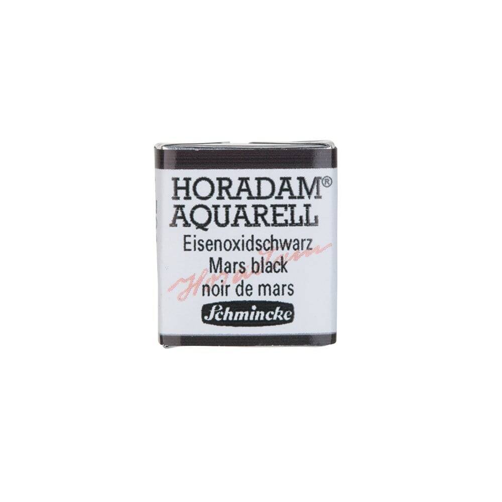 Schmincke Horadam Aquarell Artist Sulu Boya Mars Black 1/2 Tab.