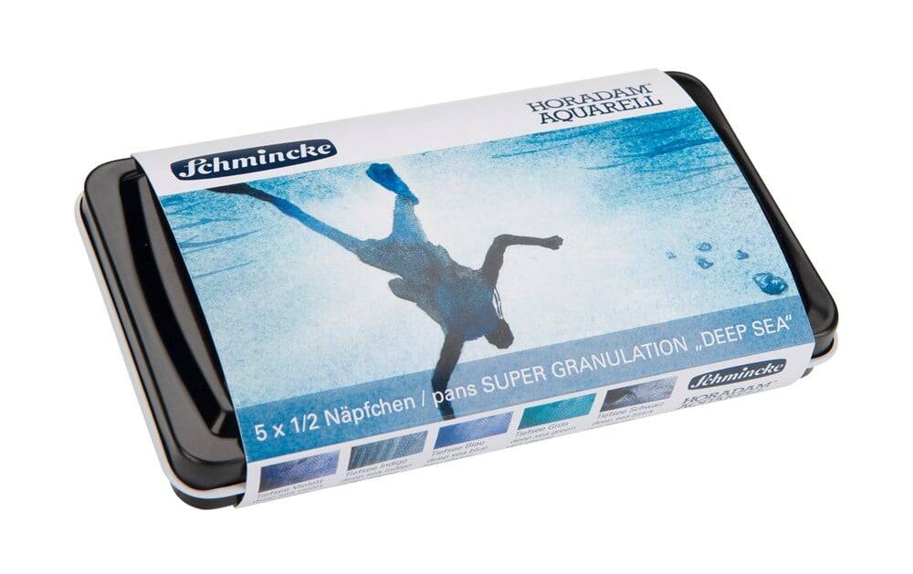Schmincke Horadam Supergranulation Suluboya Deep Sea Set Metal Kutu 5 x 1/2 Tablet