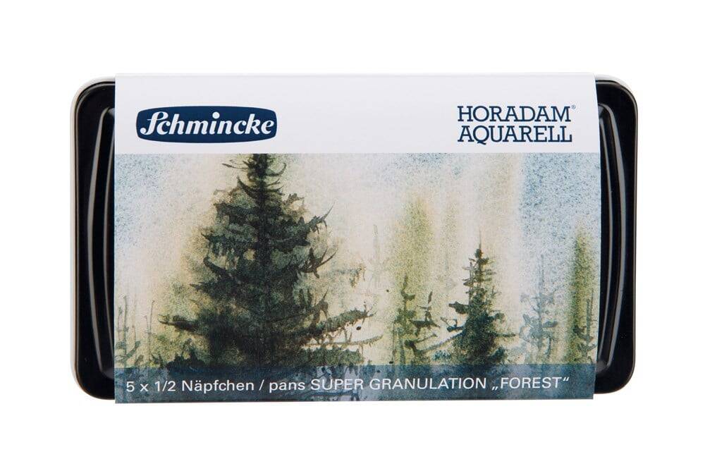 Schmincke Horadam Supergranulation Suluboya Forest Set Metal Kutu 5 x 1/2 Tablet