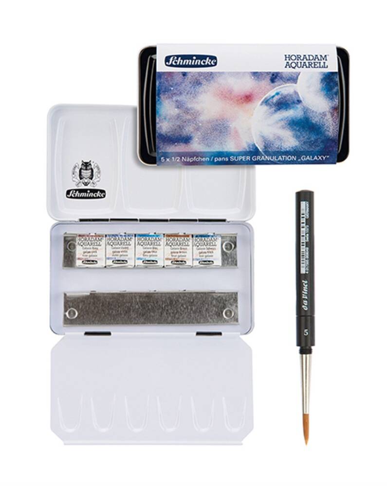 Schmincke Horadam Supergranulation Suluboya Galaxy Set Metal Kutu 5 x 1/2 Tablet