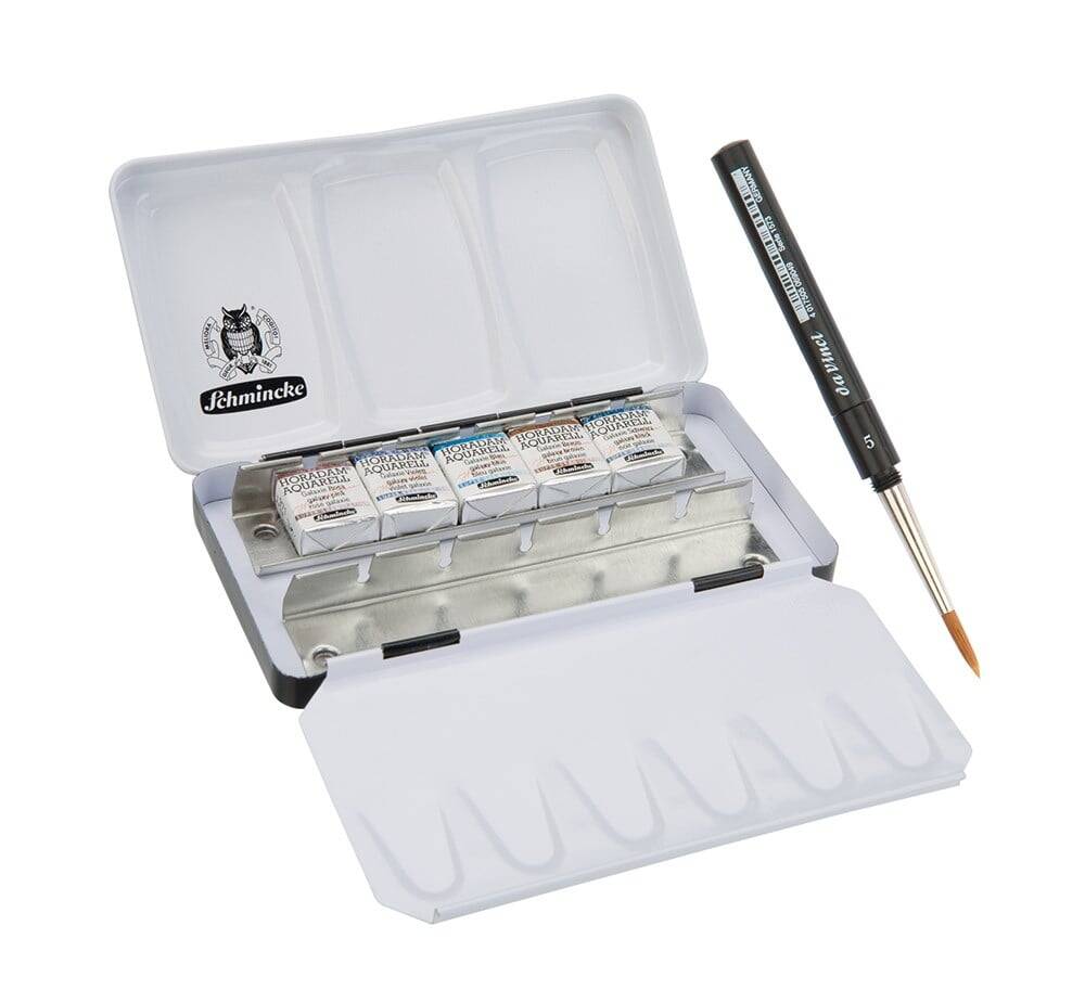 Schmincke Horadam Supergranulation Suluboya Galaxy Set Metal Kutu 5 x 1/2 Tablet