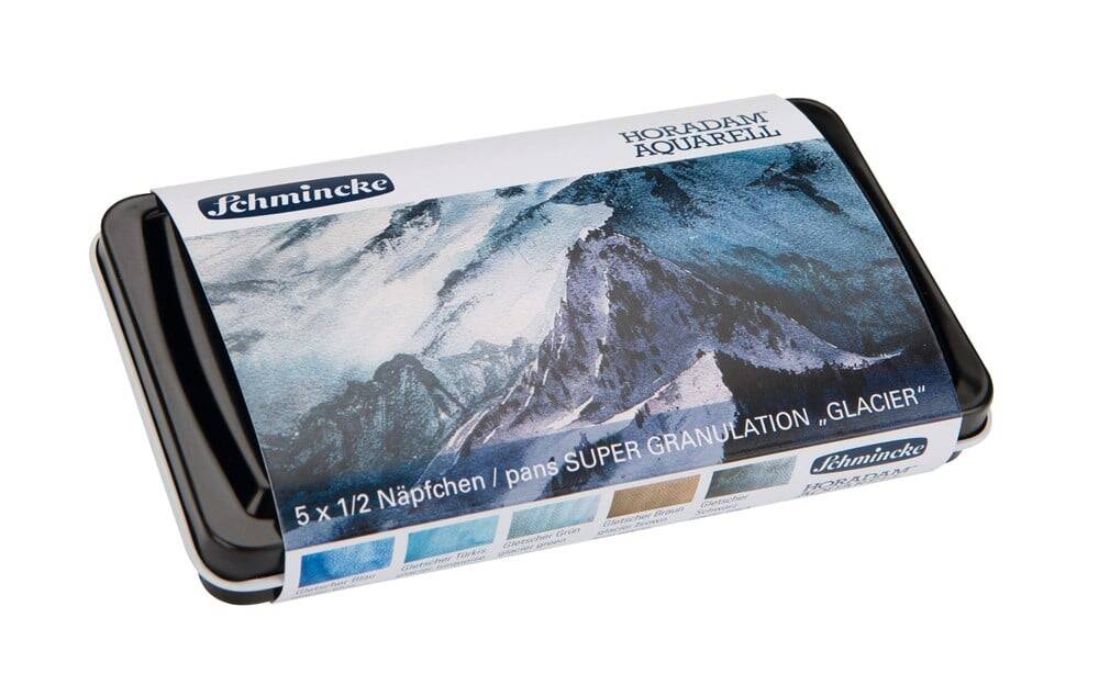 Schmincke Horadam Supergranulation Suluboya Glacier Set Metal Kutu 5 x 1/2 Tablet