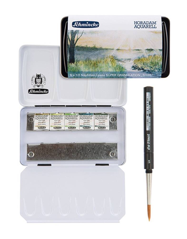 Schmincke Horadam Supergranulation Suluboya Shire Set Metal Kutu 5 x 1/2 Tablet