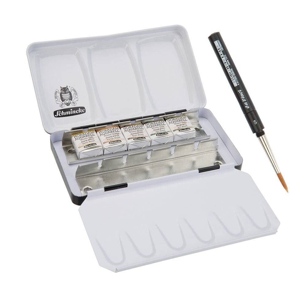Schmincke Horadam Supergranulation Suluboya Desert Set Metal Kutu 5 x 1/2 Tablet
