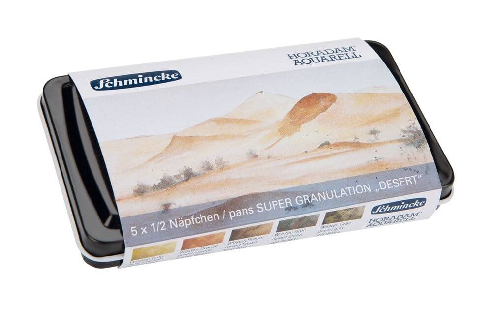 Schmincke Horadam Supergranulation Suluboya Desert Set Metal Kutu 5 x 1/2 Tablet