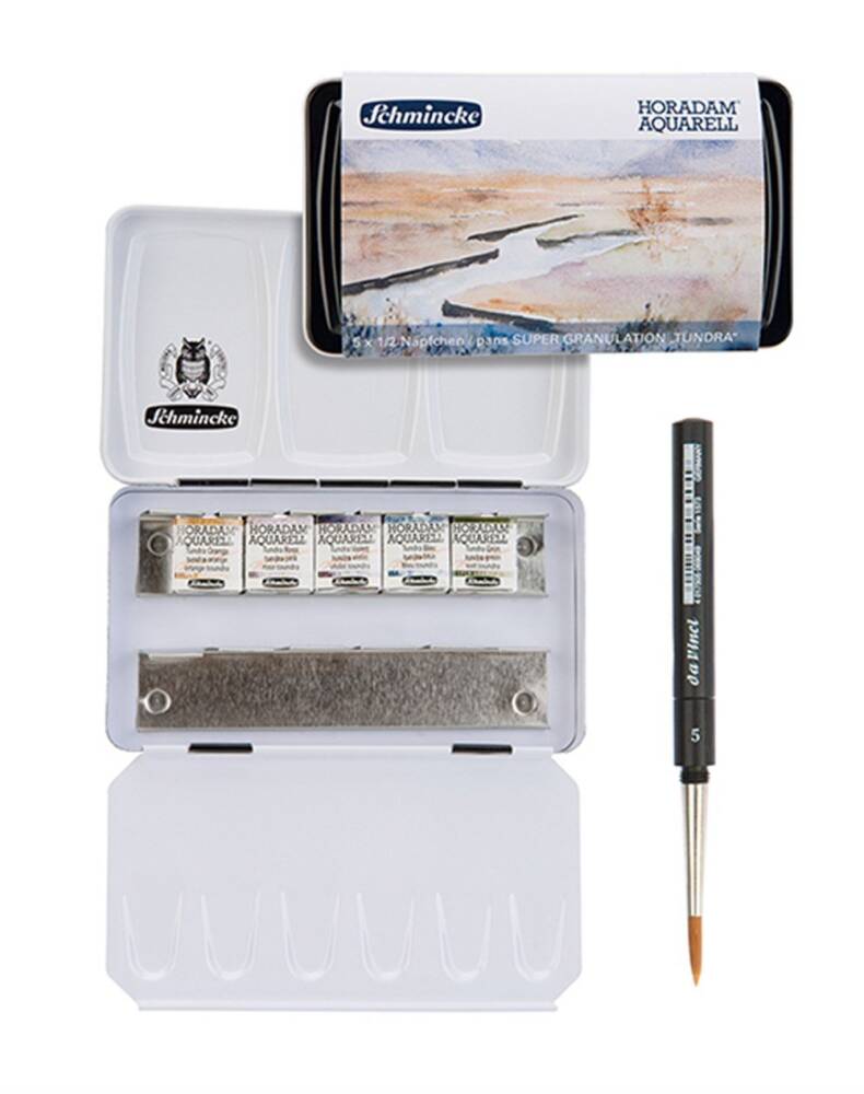 Schmincke Horadam Supergranulation Suluboya Tundra Set Metal Kutu 5 x 1/2 Tablet