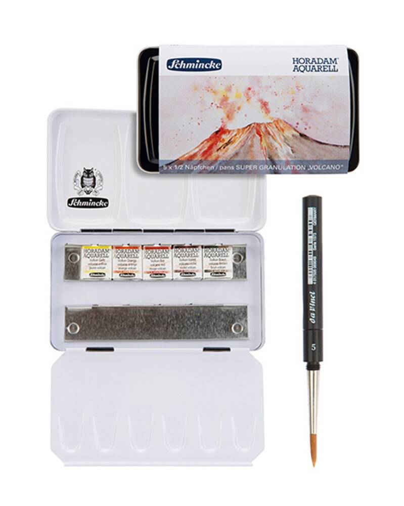 Schmincke Horadam Supergranulation Suluboya Volcano Set Metal Kutu 5 x 1/2 Tablet
