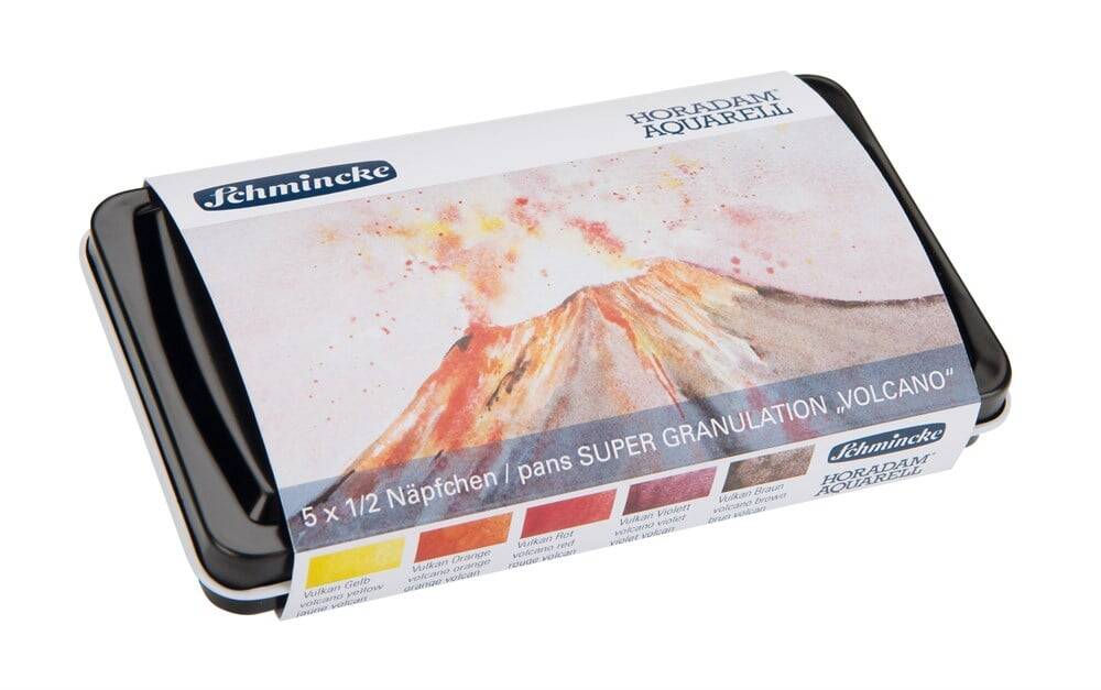 Schmincke Horadam Supergranulation Suluboya Volcano Set Metal Kutu 5 x 1/2 Tablet