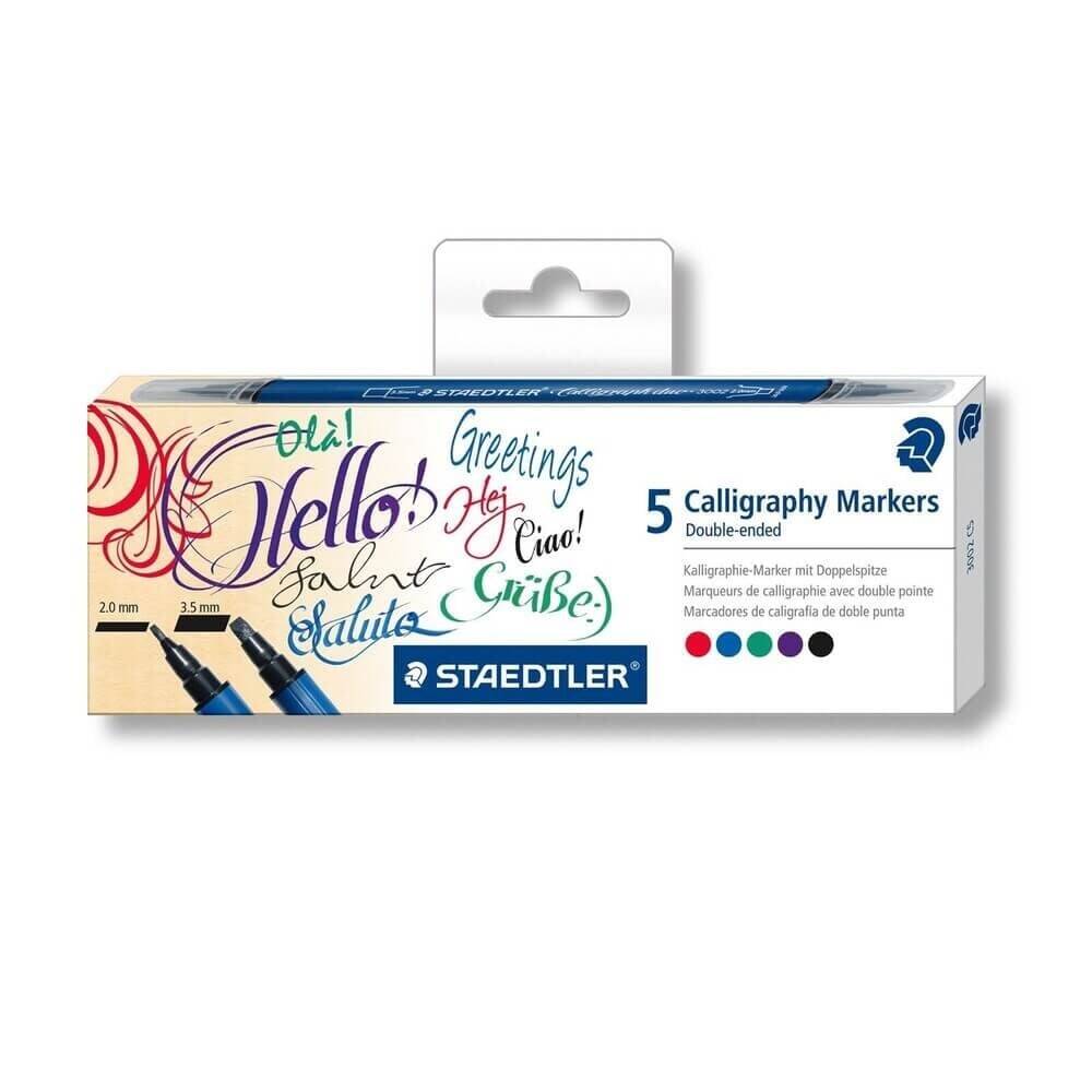 Staedtler Kaligrafi Kalemi Seti 5li Çift Uç 3,5/2,0