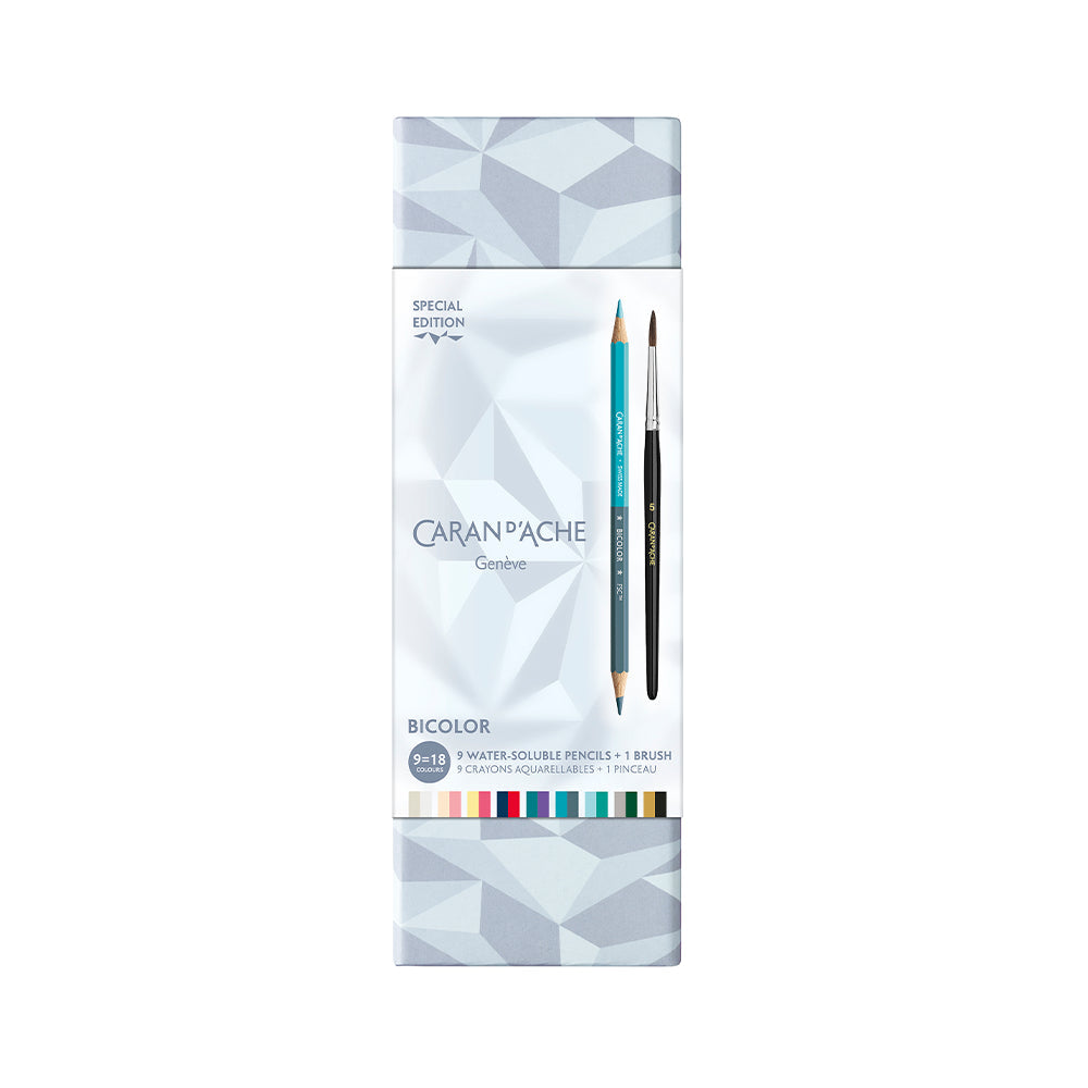 Caran d’Ache Alpine Frost Special Edition Bicolor Colored Pencil Set