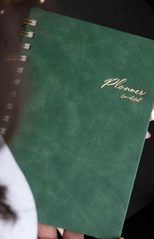 Victoria's Journals Vegan Deri Sert Kapak Defter A5 100 gr 176 Sayfa Yeşil