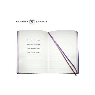 Victorias Journals Vintage Old Book Çizgili 14x20 cm 80 gr 160 Yaprak Mor