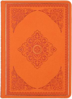 Victorias Journals Vintage Old Book Çizgili 11.3x16.3 cm 80 gr 128 Yaprak Turuncu