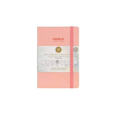 Victorias Journals Copelle Gold Bujo Noktalı Defter 14x21 cm 55 gr 152 Yaprak Pembe