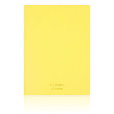 Victorias Journals Softtons Esnek Kapak Çizgisiz Defter B5 80 gr 128 Yaprak Sarı