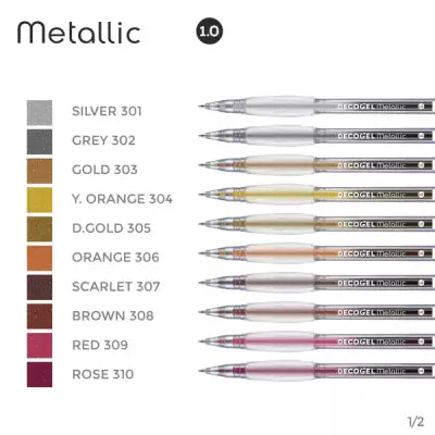 Decogel Cosmic Collection 50 Gel Pens Set