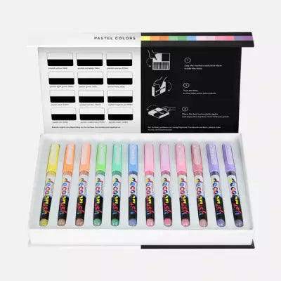 Decobrush Pigment Set 12 Pastel Colors