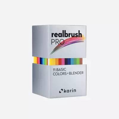 Realbrush PRO Set 11 Basic Colors + Blender