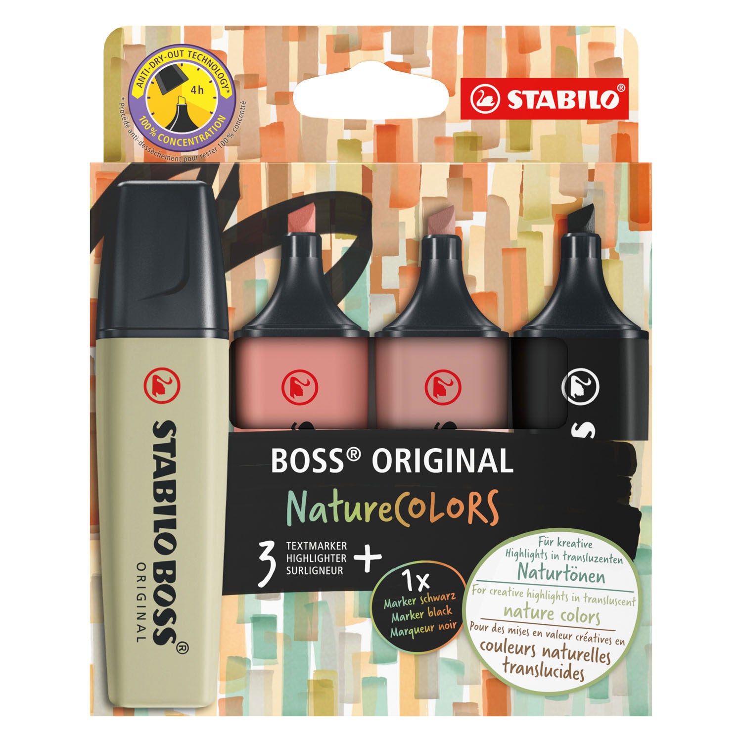 Stabilo Fosforlu Kalem Boss Natura Colors 4'lü Set  70/4-2-3