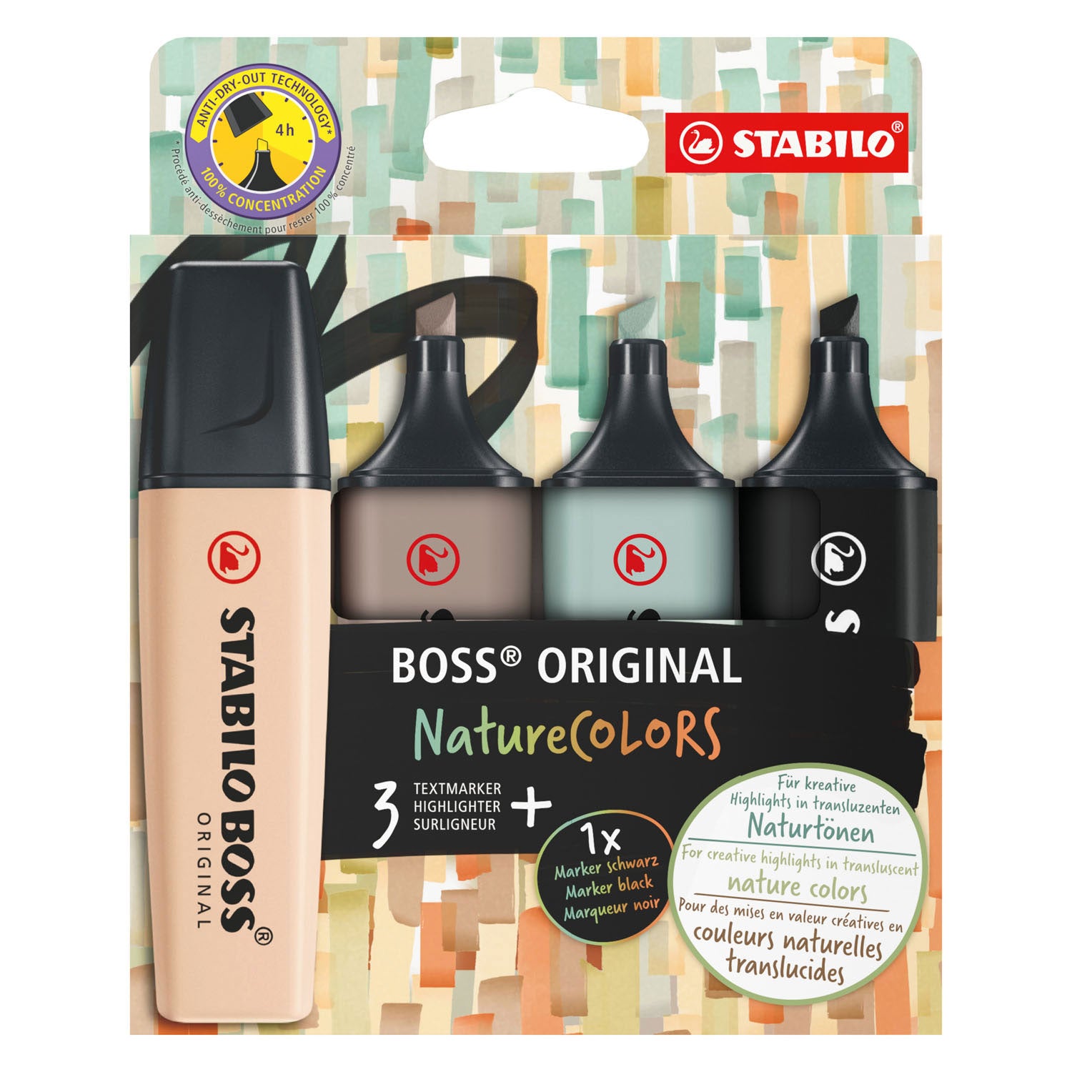 Stabilo Fosforlu Kalem Boss Natura Colors 4'lü Set  70/4-2-5
