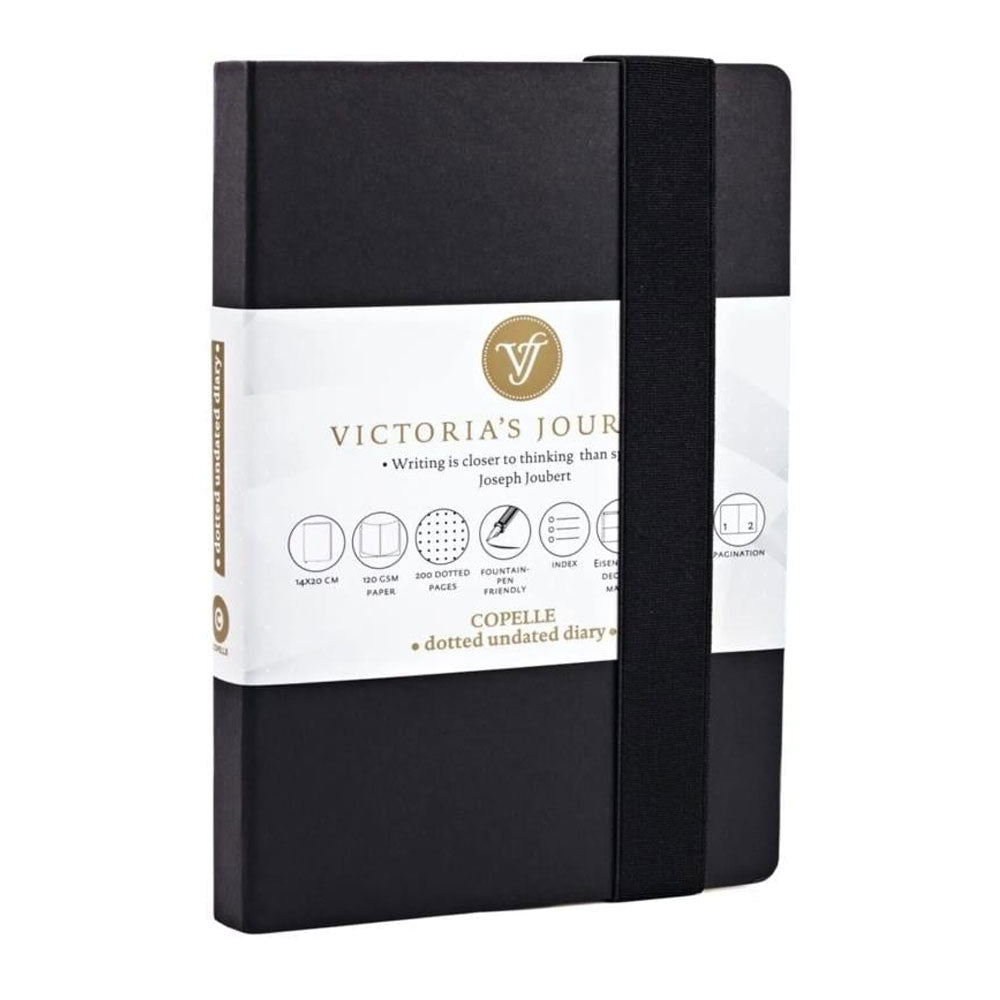 Victoria's Journals Copello Bujo Kraft Noktalı Defter 14x21 cm 120 gr 120 Yaprak Siyah
