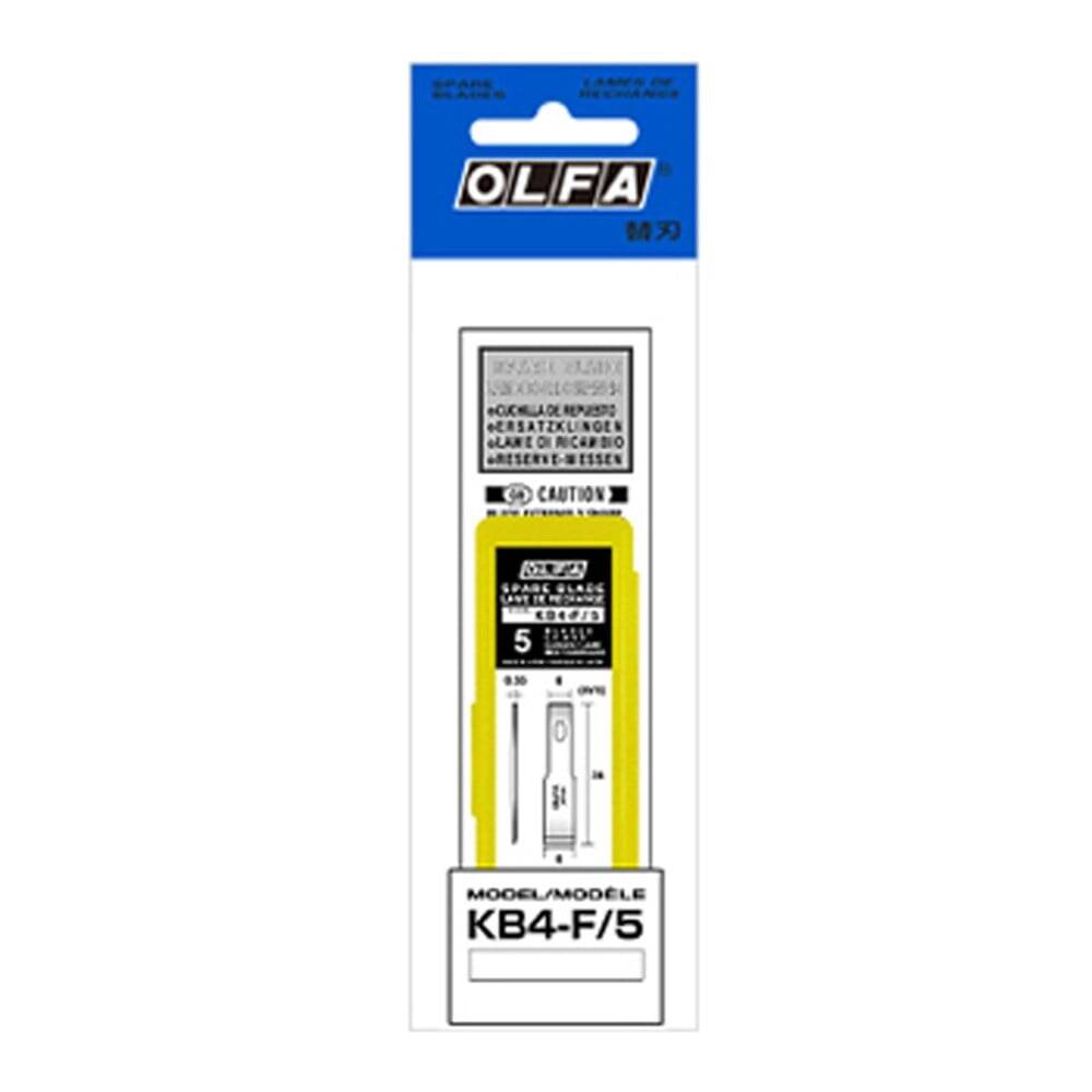 Olfa KB4-F/5 Kretuar Bıçağı Yedeği 5li AK4 Yedeği