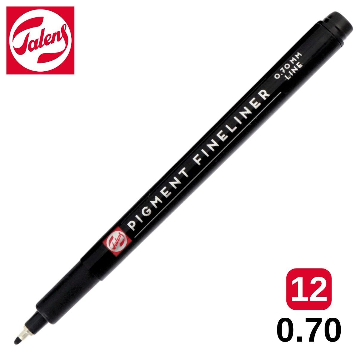 Talens Pigment Fineliner Teknik Çizim Kalemi 0.70 mm Siyah