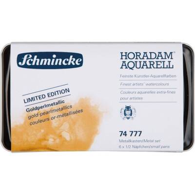 Schmincke Horadam Yaldız Suluboya Seti 6'lı Yarım Tablet
