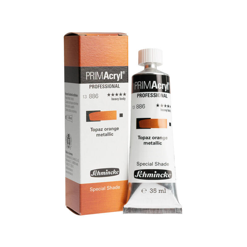 Schmincke Primacryl Artist Akrilik Boya 35 ml 888 Topaz Orange Metallic