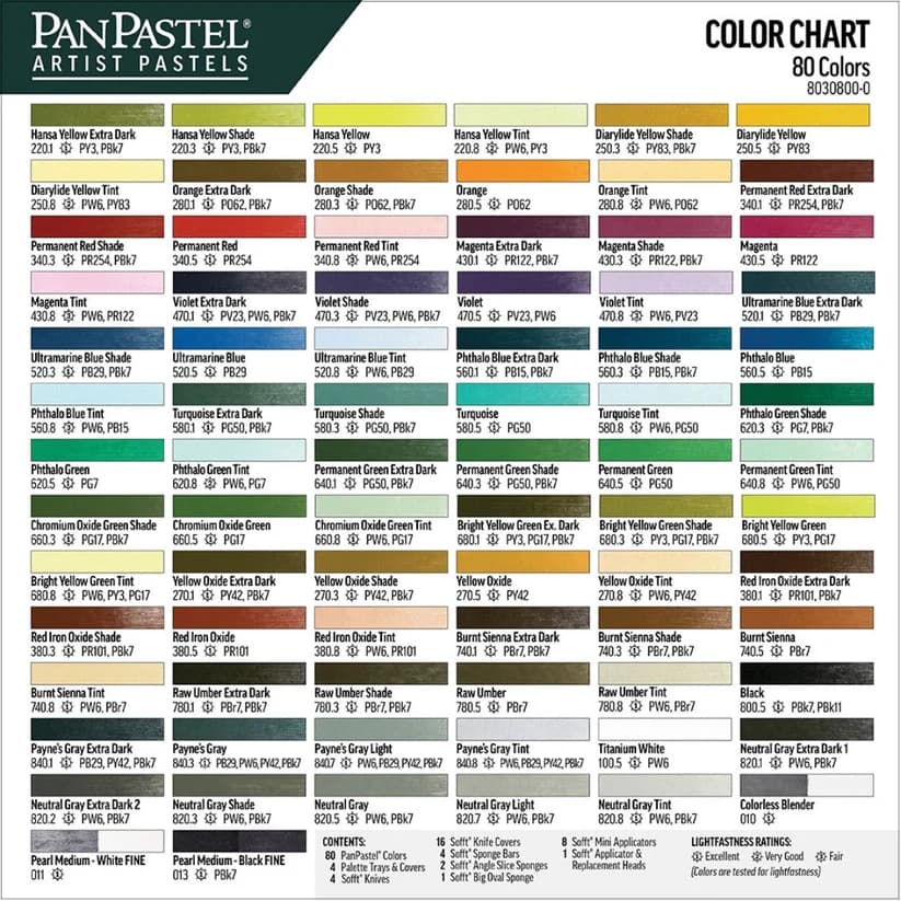 PanPastel Original Colors Ultra Soft Pastel Boya Seti 80 Renk